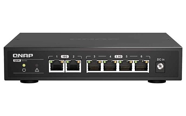 QSW-2104-2T-A Qnap - Switch de 6x portas RJ45