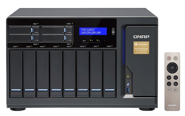 TVS-1282T Qnap - Storage NAS 12 Baias HDD SATA Thunderbolt