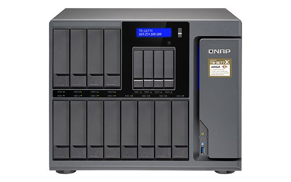 TS-1677X Qnap - Storage NAS 16 Baias p/ HDD SATA/SSD
