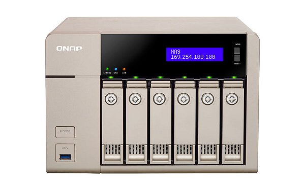 TVS-663 Qnap - Storage NAS com 6 baias p/ discos SATA