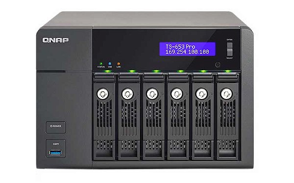 TS-653 Pro Qnap - Storage NAS 6 Baias p/ HDD SATA