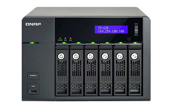 TS-670 Qnap - Storage NAS 6 Bay p/ HDD SATA