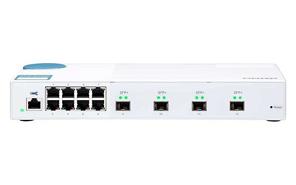 QSW-M408S Qnap - Switch Gerenciável de 12x portas SFP+ RJ45