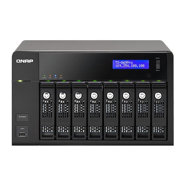 TS-869 Pro Qnap - Storage NAS c/ capacidade 8 HDs