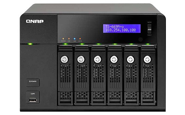 TS-669 Pro Qnap - Storage NAS c/ capacidade 6 HDs