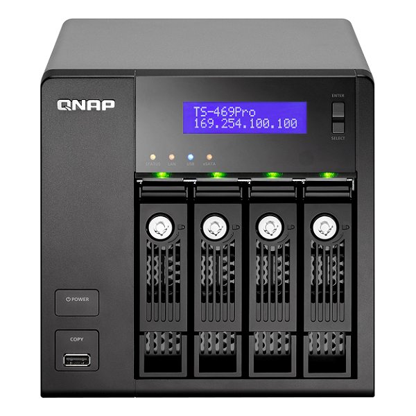 TS-469 Pro Qnap - Storage NAS c/ capacidade de 4 HDs