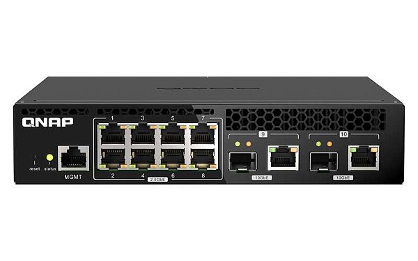 QSW-M2108R-2C Qnap - Switch Gerenciável de 10x portas SFP+/RJ45