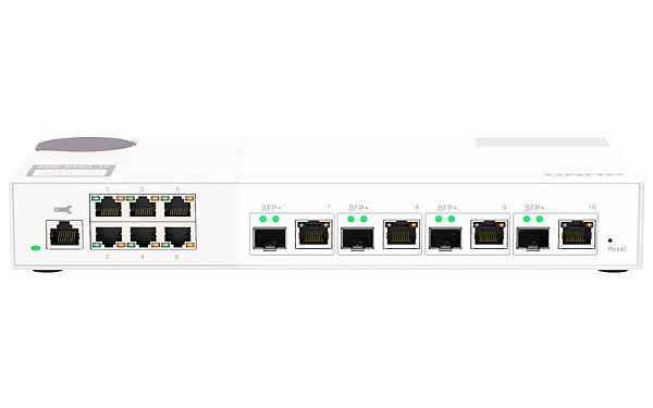 QSW-M2106-4C Qnap - Switch Gerenciável de 10x portas SFP+/RJ45