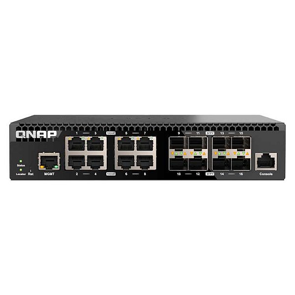Qnap QSW-M3216R-8S8T - Switch Gerenciável com 16 Portas