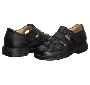 Sandália Masculina de Couro Tradicional Dom Rômulo – Ref. 3603 Tiago Souza boots e shoes