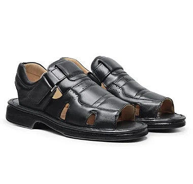 Sandália Masculina de Couro Dom Álvaro – Ref. 3600 Tiago Souza Boots e Shoes
