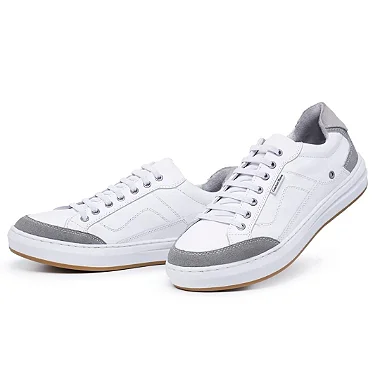 Tênis Casual Masculino de Couro Urban Flex – Ref. 4033 Tiago Souza Boots e Shoes