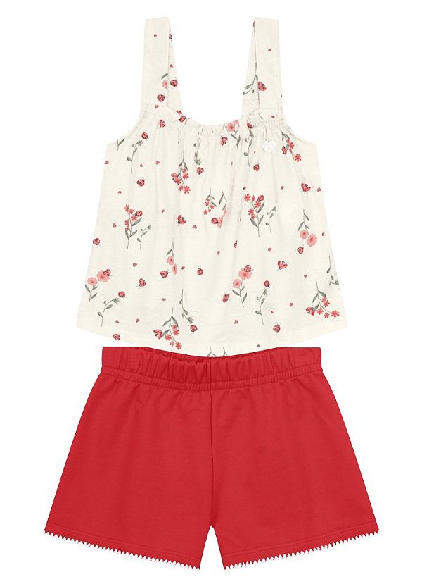 Conjunto Infantil Menina Jardim de Borboletas