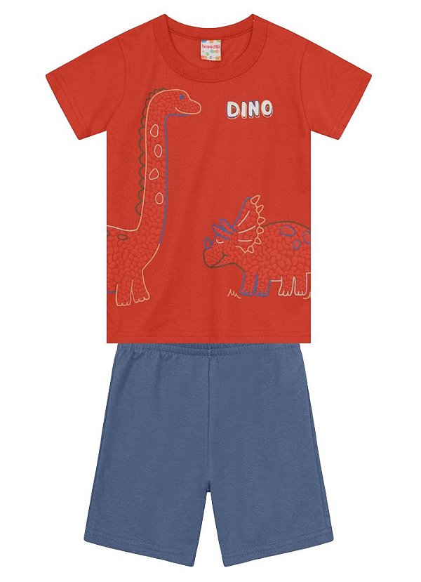 Conjunto Infantil Menino Camiseta/Bermuda Brandili