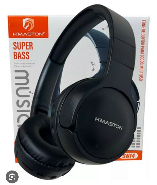 Fone de Ouvido H’Maston SN14 – Super Bass e Conexão Wireless 5.3!