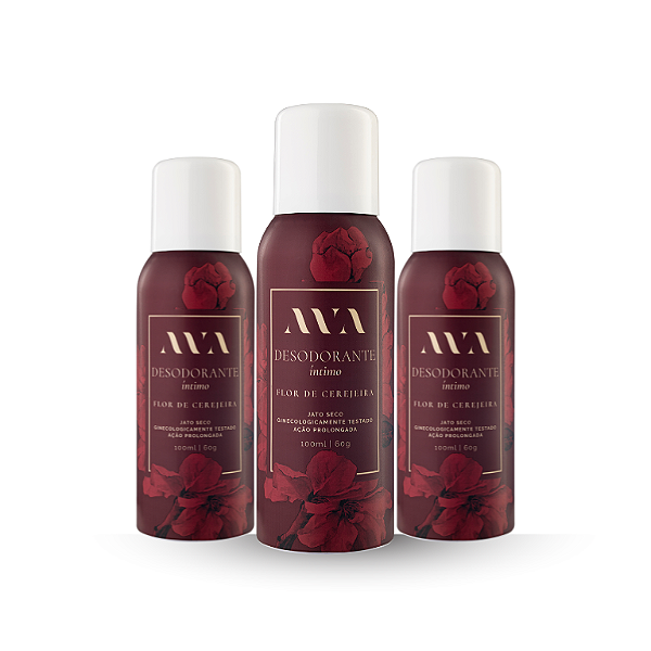 Kit 24 horas de cuidado. 3 Desodorantes íntimos I AVA