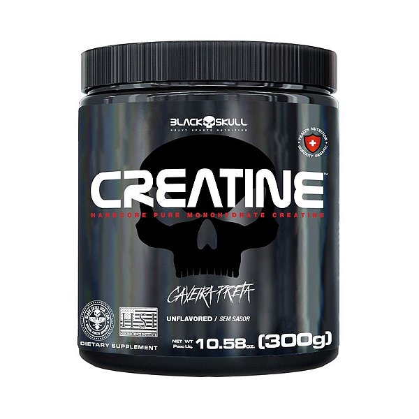 CREATINA PURA MONOHIDRATADA 300g - BLACK SKULL