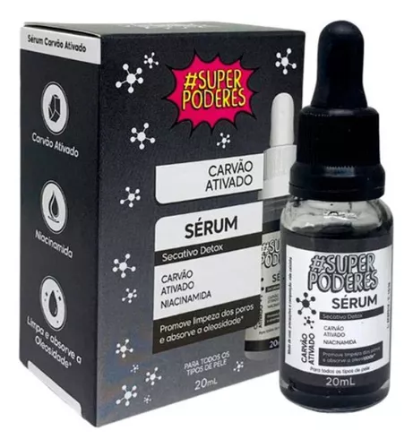 Sérum Facial Carvão Ativado Super Poderes 20ml