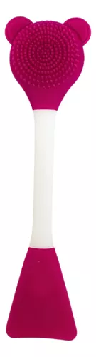Pincel de Silicone Urso Para Limpeza Facial