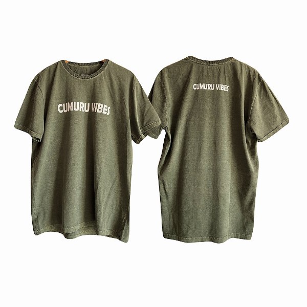 Camisa Estonada Algodão Verde Musgo Cumuru Vibes