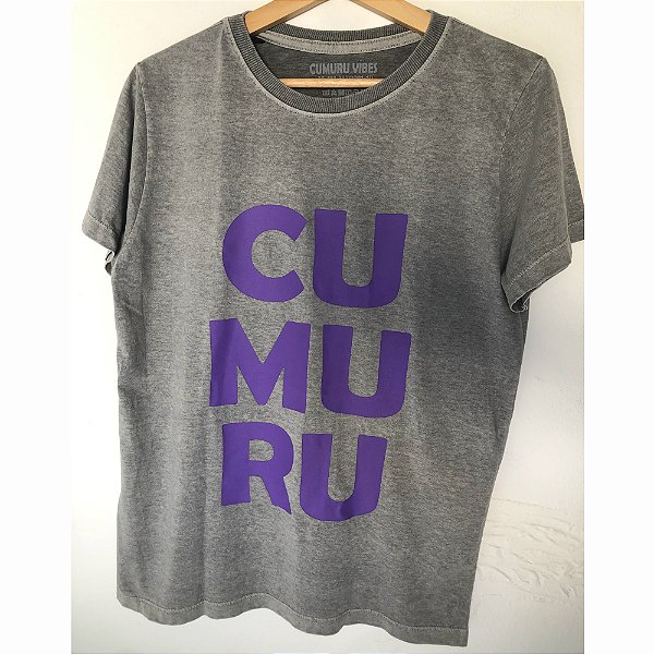 Camisa Estonada CU-MU-RU Cinza Mescla