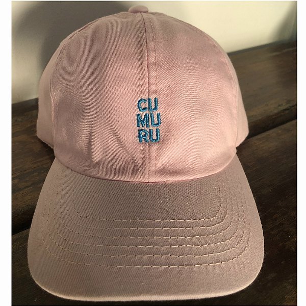 Boné Dad Hat CU MU RU Rosa Bebê Bordado