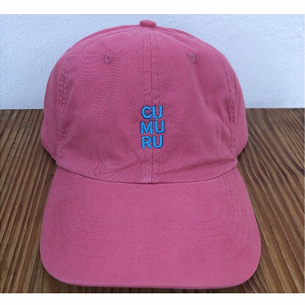 Boné Dad Hat CU MU RU Rosa Bordado