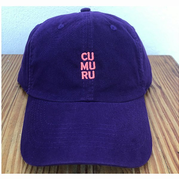 Boné Dad Hat CU MU RU Roxo Bordado