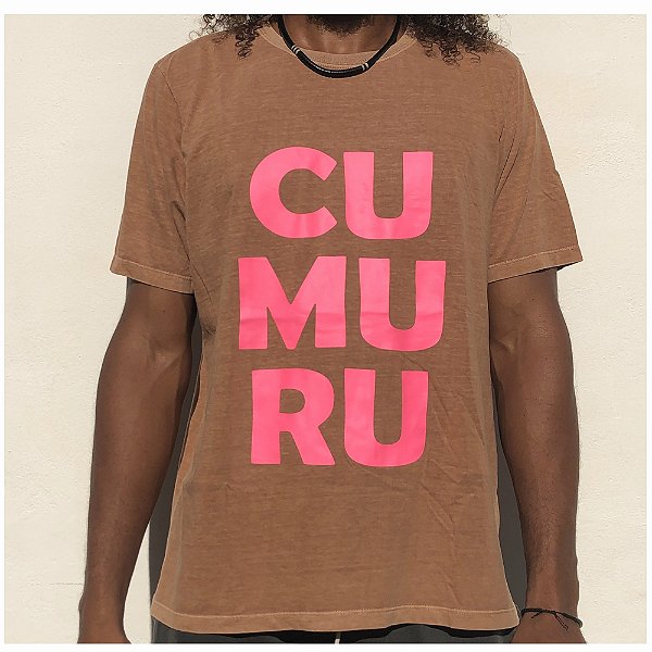 Camisa Estonada CU MU RU Marrom Clara