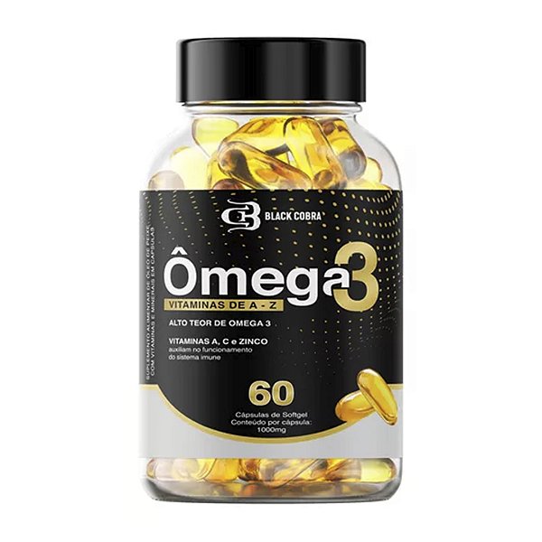 Suplemento Ômega 3 Vitaminas De A-z Black Cobra 60cps