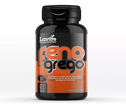 Feno Grego Com Saponinas + Arginina + Boro + B12 Testo