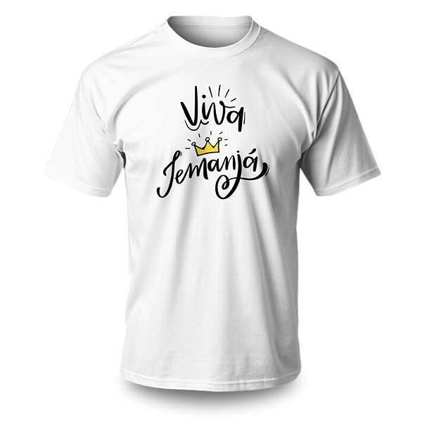 Camiseta Umbanda - Estampa Viva Iemanjá