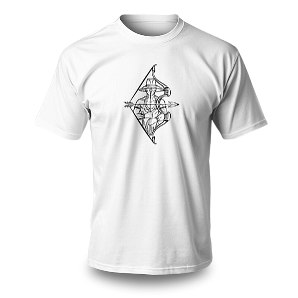 Camiseta Umbanda - Estampa Oxóssi Arco e Flecha