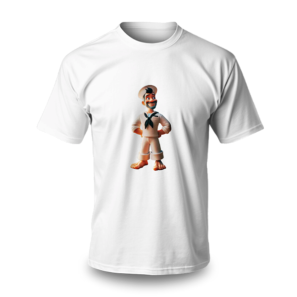 Camiseta Umbanda - Estampa Marinheiros Sorridente