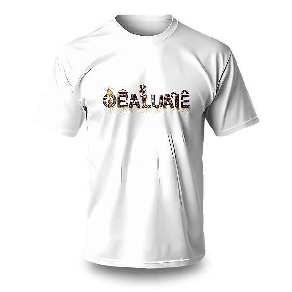 Camiseta Umbanda - Estampa Obaluaê Escrita