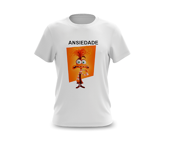 Camiseta Camisa Divertidamente Ansiedade