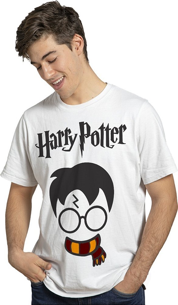 Camisa Camisetas UNISSEX Harry Potter Branca Blusas Tumblr Geek