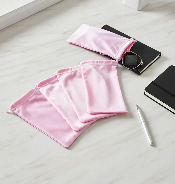 Saquinho 19x10 para sublimação ROSA CLARO - ótica, festa, saquinho surpresa