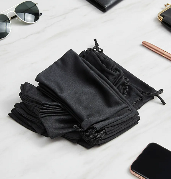 Saquinho 19x10 para sublimação Preto - ótica, festa, saquinho surpresa