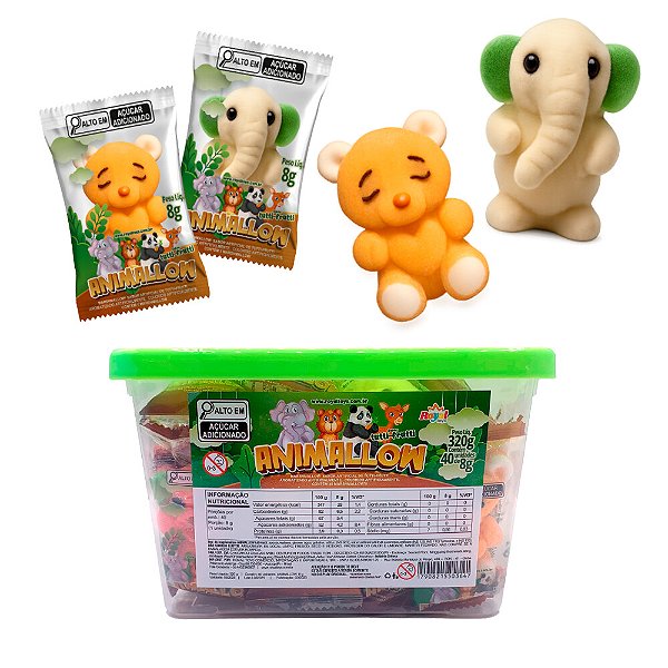 Animallow - Caixa com 40 Marshmallow's