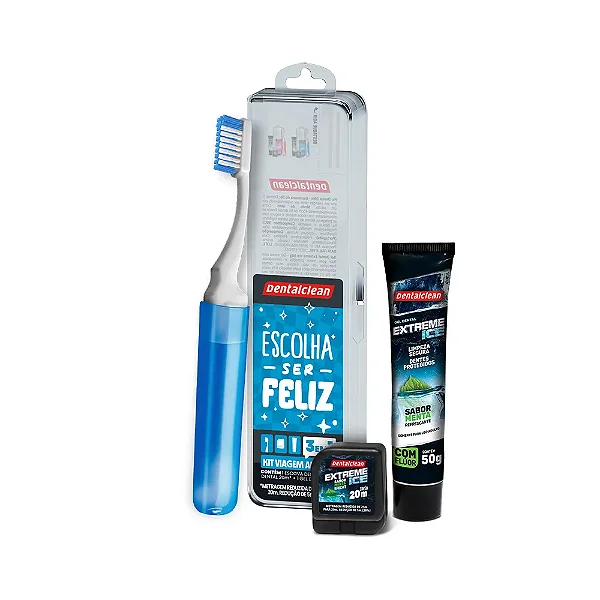 Kit Viagem Adulto 3 em 1 - Dentalclean