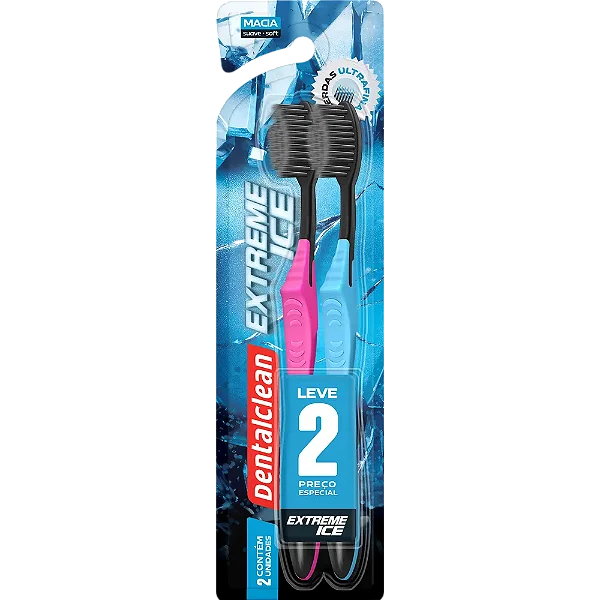 Escova de Dente Extreme Ice - Macia - Leve 2 preço Especial - Dentalclean