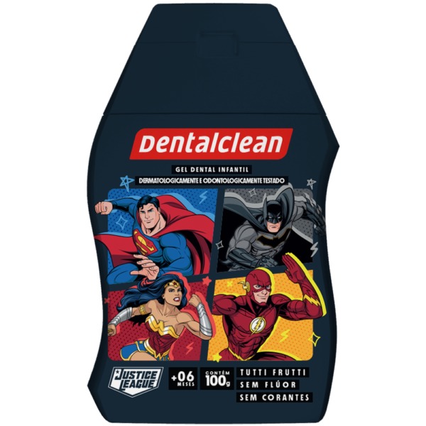 Gél Sem Flúor - Heróis Infantil 100g - DentalClean