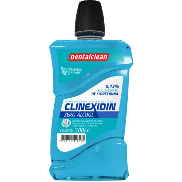 Enxaguatório Bucal Antisséptico Clinexidin 300ml - DentalClean
