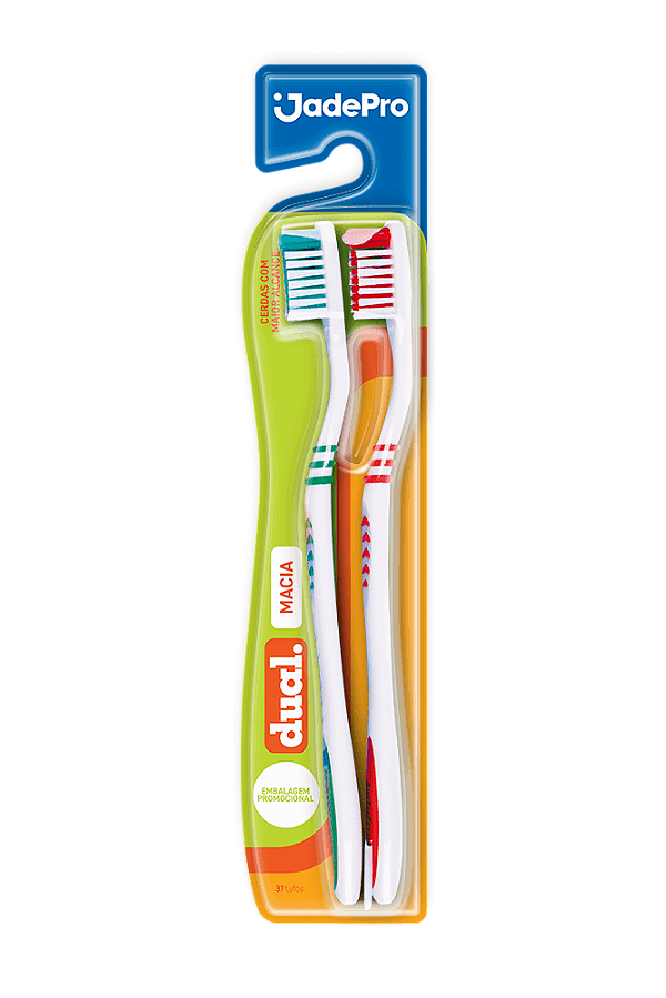 Escova de Dente Dual Macia c/2 - JadePro