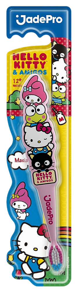 Escova de Dente Hello Kitty & Amigos Baby - Macia - JadePro
