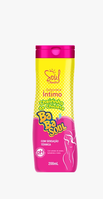 Sabonete Íntimo Cheirinho de Chiclete Soul Cosméticos 200ml