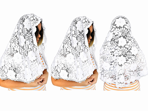 Véu Católico Salve Maria