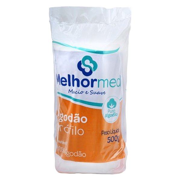 Algodão Hidrófilo 500g - Melhor Med