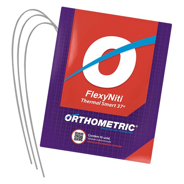 Arco Flexy Niti Thermal Smart 37° Retangular 0.021x0.025 Inferior 52372521 - Orthometric